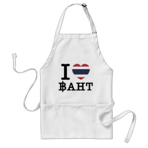 I Herz (Liebe) Baht Schürze