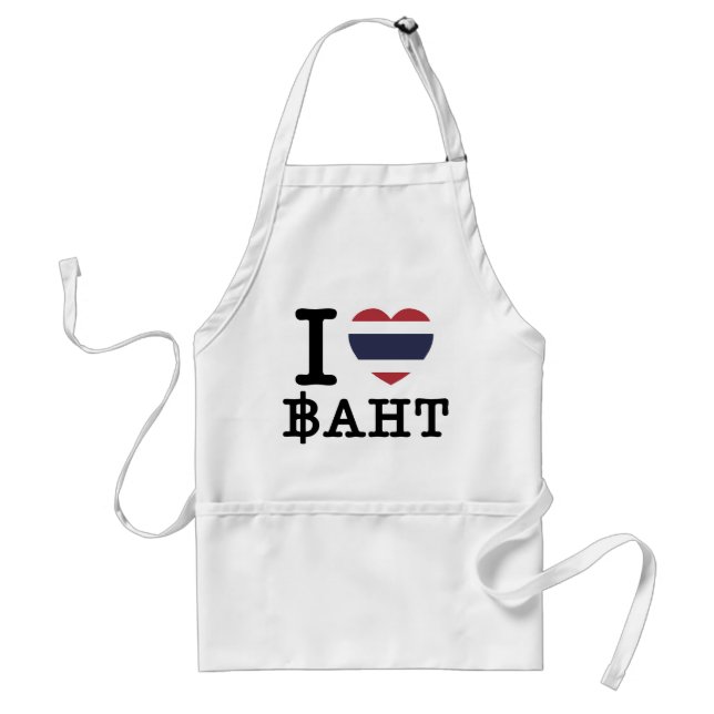 I Herz (Liebe) Baht Schürze (Vorne)