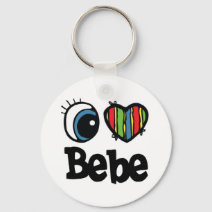 I Herz (Liebe) Bebe Schlüsselanhänger