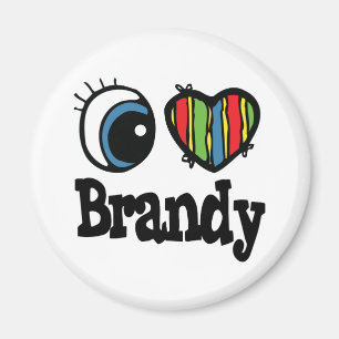 I Herz (Liebe) Brandy Magnet