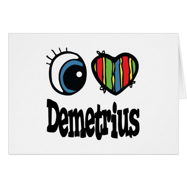 I Herz (Liebe) Demetrius (Vorderseite (Horizontal))
