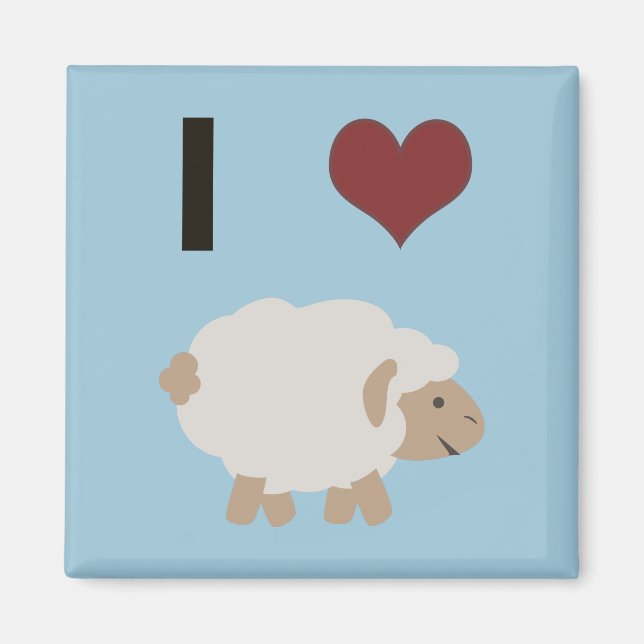 I herz (Liebe) Ewe (Sie) Magnet (Vorne)