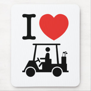 I Herz (Liebe) Golfplatz Mousepad