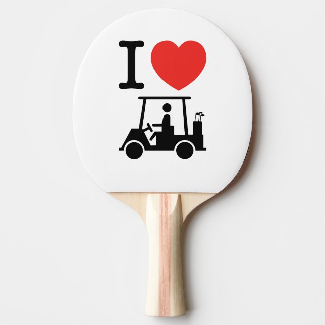 I Herz (Liebe) Golfplatz Tischtennis Schläger (Vorderseite)