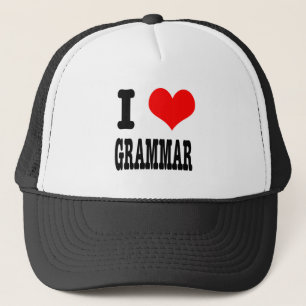 I HERZ (LIEBE) GRAMMAR TRUCKERKAPPE
