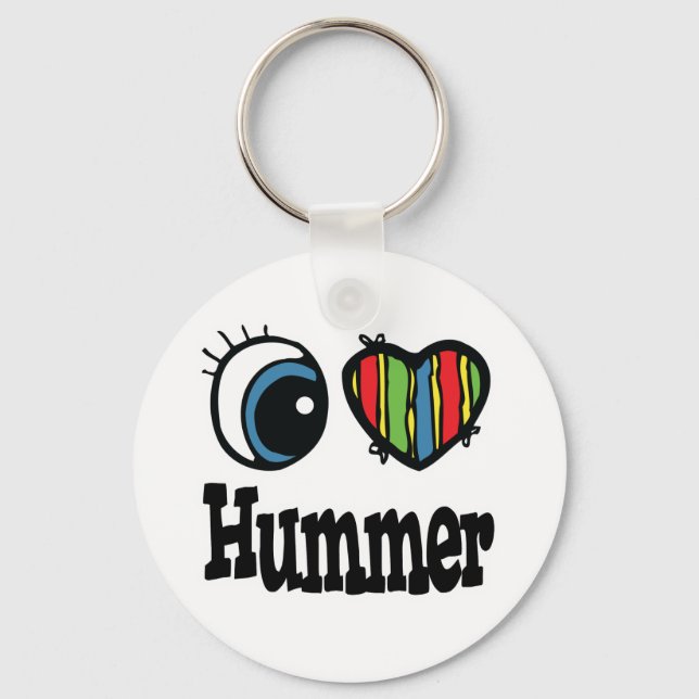 I Herz (Liebe) Hummer Schlüsselanhänger (Vorderseite)