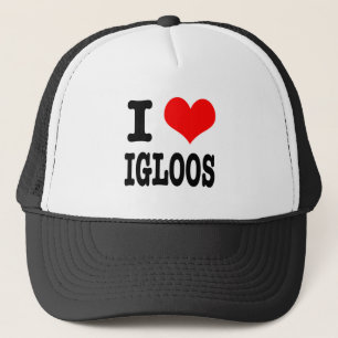 I HERZ (LIEBE) IGLOOS TRUCKERKAPPE