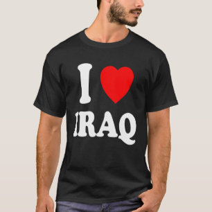 I Herz Liebe Irak Heritage Nationality Pride Zuhau T-Shirt