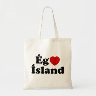 I Herz (Liebe) Island [Ég Elska Ísland] Island Tragetasche