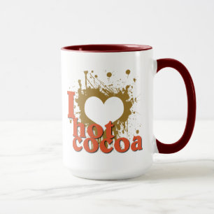 I Herz (Liebe) Kakao heiß Tasse