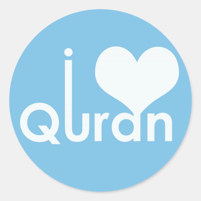 I Herz (Liebe) Koran Sticker (Vorderseite)