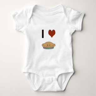 I Herz (Liebe) Kuchen Baby Strampler