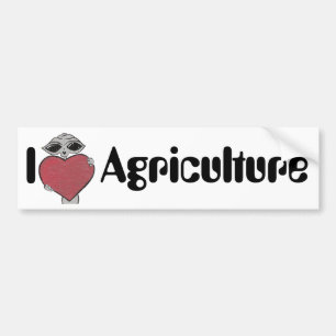 I Herz-Liebe-Landwirtschafts-alien Autoaufkleber