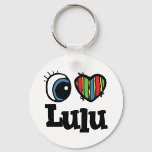 I Herz (Liebe) Lulu Schlüsselanhänger