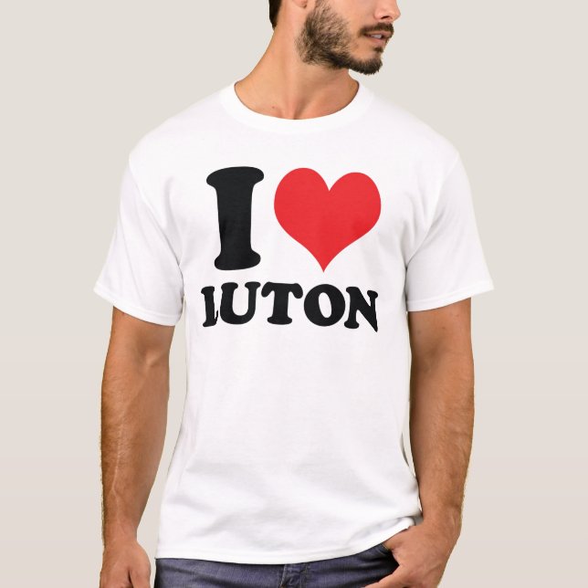 I Herz/Liebe Luton T-Shirt (Vorderseite)