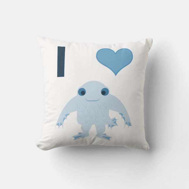 I herz (Liebe) Ningen Kissen (Vorderseite)