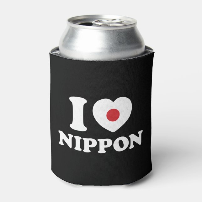 I HERZ [LIEBE] NIPPON KANN FARBEN DOSENKÜHLER (Kanne Vorderseite)