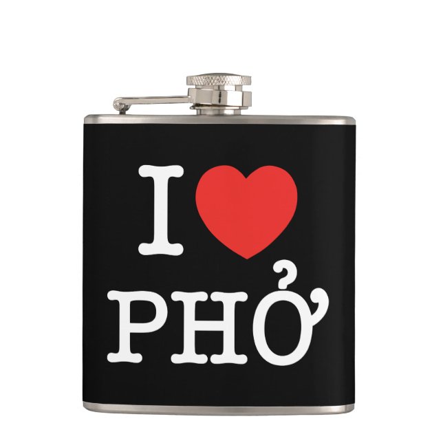 I Herz (Liebe) Pho Flachmann (Vorderseite)