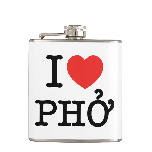I Herz (Liebe) Pho Flachmann (Vorderseite)
