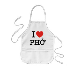 I Herz (Liebe) Pho Kinderschürze