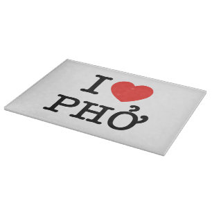 I Herz (Liebe) Pho Schneidebrett