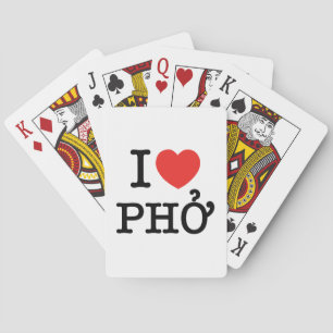 I Herz (Liebe) Pho Spielkarten
