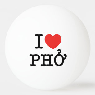 I Herz (Liebe) Pho Tischtennisball