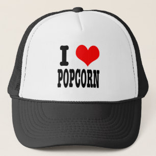 I HERZ (LIEBE) POPCORN TRUCKERKAPPE