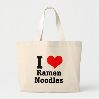 I HERZ (LIEBE) Ramen Nudeln Jumbo Stoffbeutel