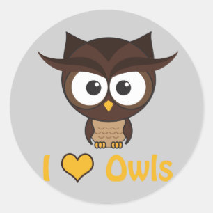 I Herz (Liebe) Runder Aufkleber