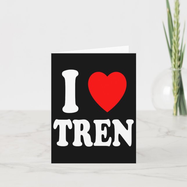 I Herz (Liebe) Tren Bodybuilding Steroide Zyklus Karte (Vorderseite)