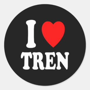 I Herz (Liebe) Tren Bodybuilding Steroide Zyklus Runder Aufkleber