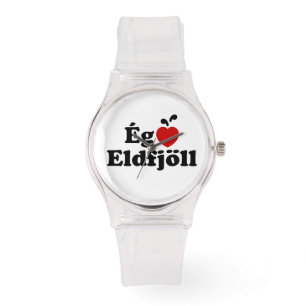I Herz (Liebe) Vulkane [Ég Elska Eldfjöll] Armbanduhr