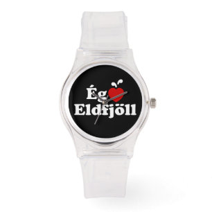 I Herz (Liebe) Vulkane [Ég Elska Eldfjöll] Armbanduhr