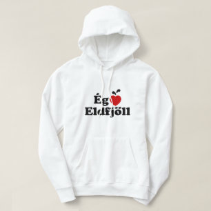 I Herz (Liebe) Vulkane [Ég Elska Eldfjöll] Hoodie