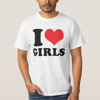 I Herz-/Liebemädchen T-Shirt