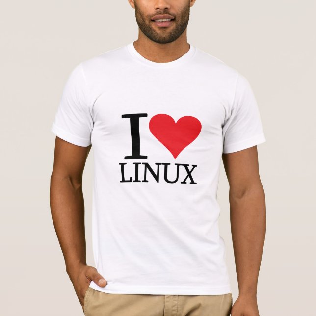 I Herz Linux T-Shirt (Vorderseite)
