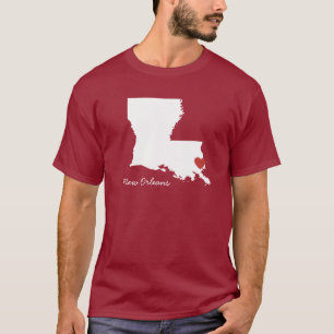 I Herz Louisiana - kundengerechte Stadt T-Shirt