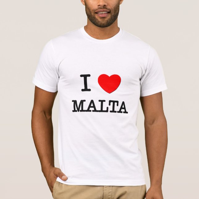 I HERZ MALTA T-Shirt (Vorderseite)