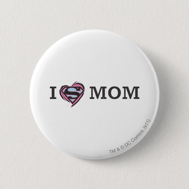 I Herz Mama Button (Vorderseite)