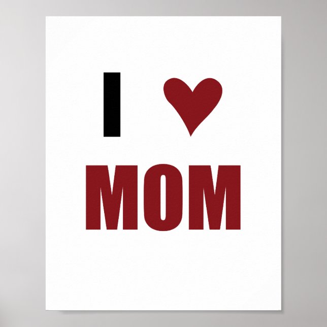 I Herz-Mama (Standard-Bildformat) Poster (Vorne)