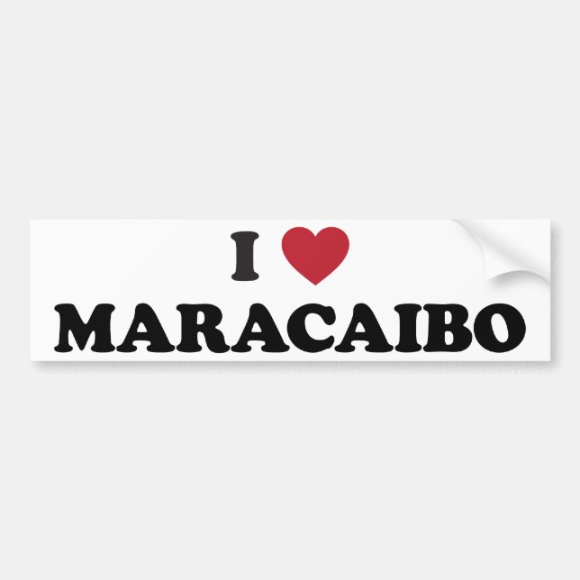 I Herz Maracaibo Venezuela Autoaufkleber (Vorne)