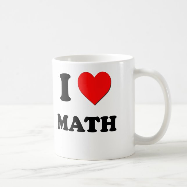 I Herz-Mathe Kaffeetasse (Rechts)