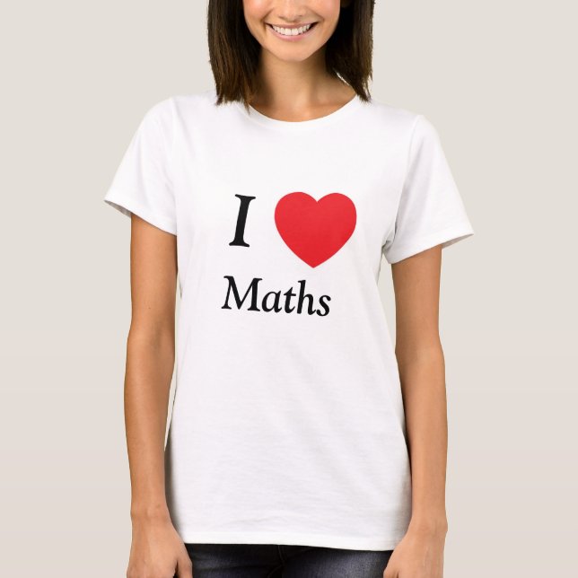 I HERZ-MATHE-LIEBE T-Shirt (Vorderseite)