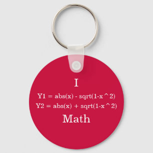 I Herz-Mathe Schlüsselanhänger