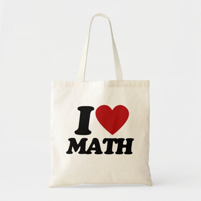 I Herz-Mathematik Tragetasche (Vorne)