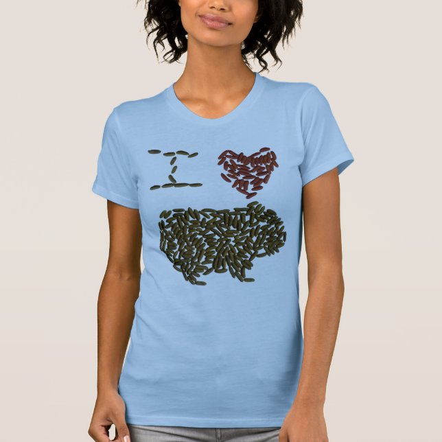 I Herz-Meerschweinchen T-Shirt (Vorderseite)