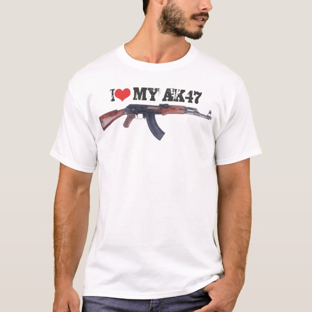 I Herz mein AK47 T-Shirt (Vorderseite)
