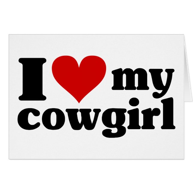 I Herz mein Cowgirl (Vorderseite (Horizontal))