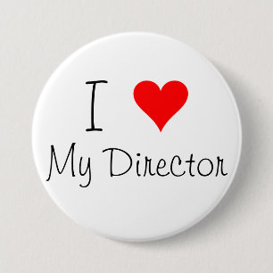 I Herz mein Direktor Pin Button